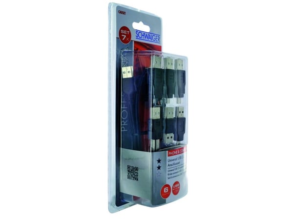 Schwaiger CAUSET531, USB A, USB A, USB 2.0, 480 Mbit/s, Lajittelu
