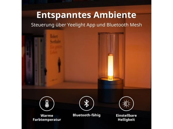 Yeelight Candela - Dekorasjonslampe - 5 W - 1800 K - sylinder