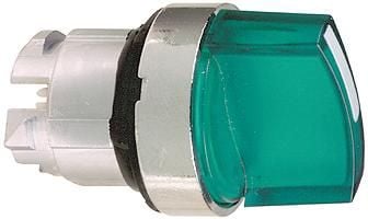 Schneider Electric ZB4, painike, vihreä, yleis-LED, IP66, IK06, luokka I
