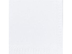 Duni - Serviett - Størrelse 24 x 24 cm - avhendbar - hvit (en pakke 500)