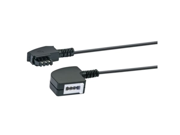 Schwaiger telefonkabel forleng. TAE-F 6P4C -> TAE-F 6P4C 6 m