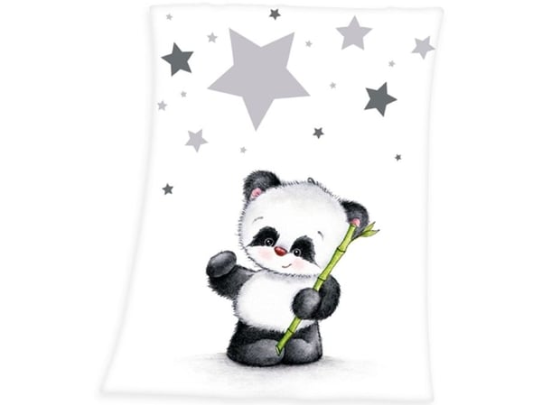 Babybest panda fleecetäcke 75 x 100 cm