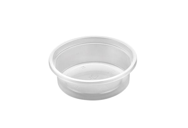 Sidekuppi 50 ml Ø72x24 mm PP Puoliksi kirkas,20 ps x 50 kpl/krt