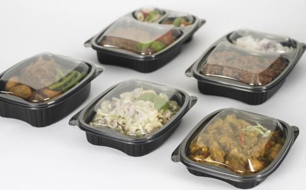 Bakke Bistro 700 ml 190x155x41 mm PP sort,6 ps x 50 stk/krt