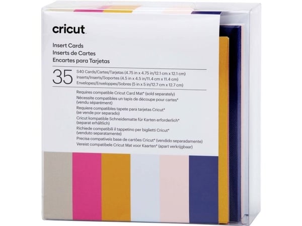 Cricut Sensei Sampler - Insert card set - Twilight, hvit, kaki, sennep, pulverblå, selskapsrosa, tulipan