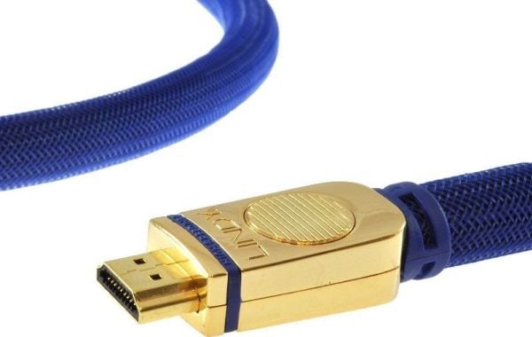 Lindy Premium Gold Standard Speed HDMI Cable with Ethernet - HDMI-kabel - HDMI hann til HDMI hann - 3 m - trippel beskyttelse