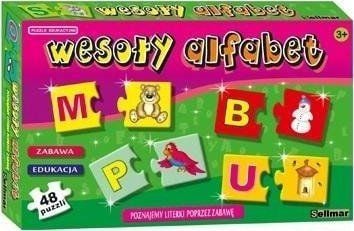 Happy alphabet - pedagogisk puslespill PE11
