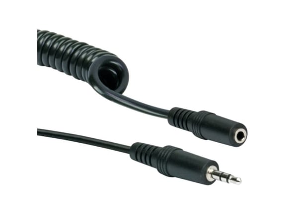Schwaiger - Hodetelefonsforlengelseskabel - mini-phone stereo 3.5 mm hunn til mini-phone stereo 3.5 mm plugg - 3 m - svart