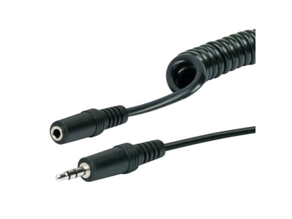 Schwaiger - Hodetelefonsforlengelseskabel - mini-phone stereo 3.5 mm hunn til mini-phone stereo 3.5 mm plugg - 3 m - svart