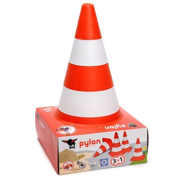 BIG Pylon, 1 år, Plast, Rød, Hvit