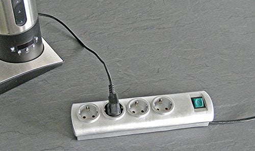 brennenstuhl Primera-Line - Flerkoplingslist - utgangskontakter: 4 - 1.5 m kabel - sølv