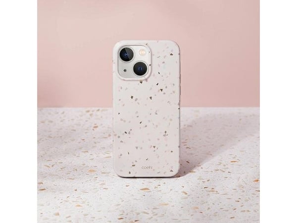 Dėklas Uniq UNIQ Coehl Terrazzo Apple iPhone 14 Plius smėlis (smiltainis)
