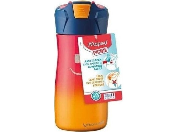 Maped Picnik, 430 ml, Daglig bruk, Blå, Oransje, Rød, Rustfritt stål, Barn, Gutt/Jente