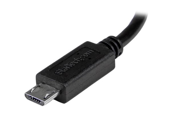 StarTech 8in USB OTG Cable - Micro USB to Mini USB - M/M - USB OTG Mobile Device Adapter Cable - 8 inch (UMUSBOTG8IN) - USB-kabel - mini-USB type B...