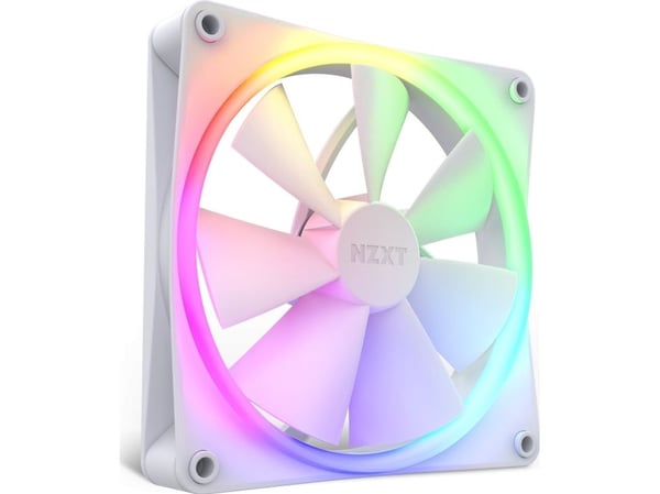 NZXT F Series F140 RGB - Kabinettvifte - 140 mm - matt hvit