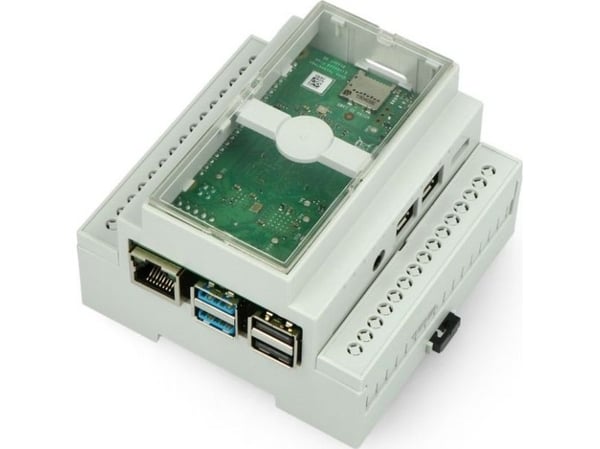 Multicomp Raspberry Pi 4B DIN-skinnehus (FAR-16544)