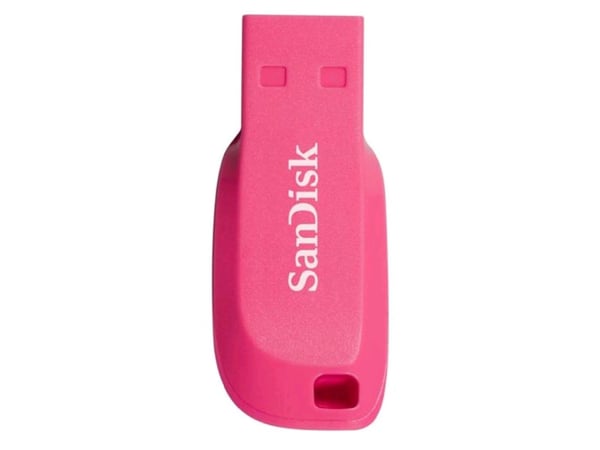 SanDisk Cruzer Blade - USB-flashstasjon - 16 GB - USB 2.0 - elektrisk rosa