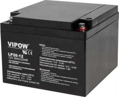 Švino akumuliatorius VIPOW 12V 26Ah Švino akumuliatorius VIPOW 12V 26Ah