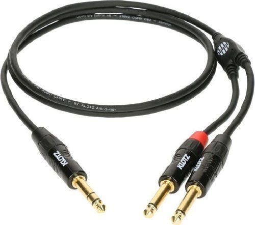 Klotz Jack 6,3 mm - Jack 6,3 mm x2 kabel 3m svart