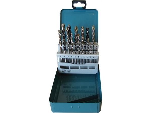 Makita - Poranteräsarja - puulle, metallille, betonille - 18 kpl - 5 mm, 6 mm, 8 mm, 10 mm, 4 mm, 3 mm