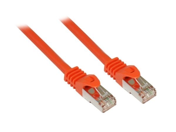 RJ45 patchkabel Cat.7 rå kabel och RNS®-skydd, S/FTP, PiMF, halogenfri, 600 MHz, OFC, vit, 2 m, Good Connections® (8070R-020W)
