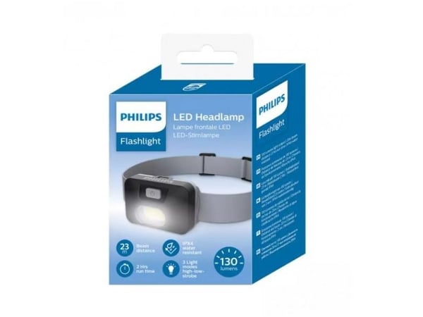 Philips - Pään taskulamppu - LED - 3 tilaa