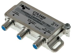 Triax CTS 2400 - Antenniliitin - F-liitin (naaras) F-liittimestä (naaras) F-liittimeen (naaras)