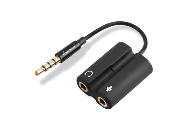 Sharkoon - Audioadapter - 4-polsminijakk hann til mini-phone stereo 3.5 mm hunn