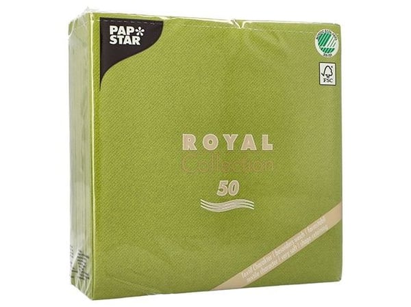 Papstar 81749, Oliven, Tørkepapir, Monokromatisk, 54 g/m², 400 mm, 400 mm