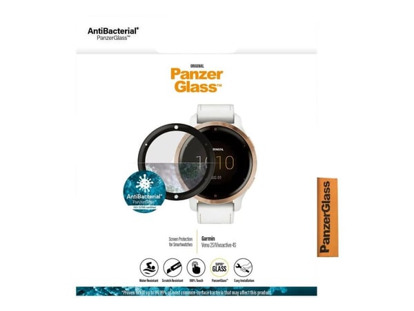 PanzerGlass - Skjermbeskyttelse for sportsur - glass - rammefarge svart - for Garmin Venu 2S