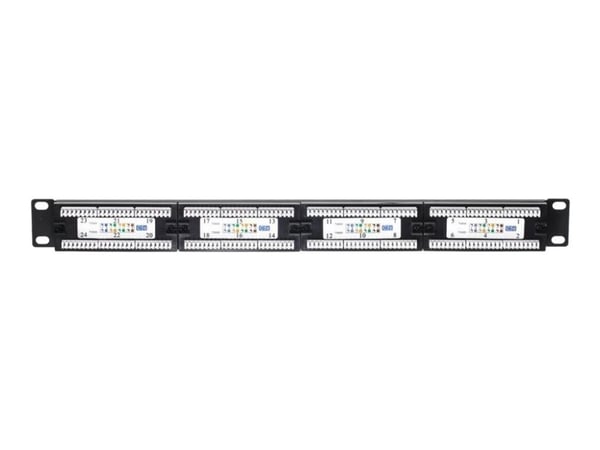 Netrack - Koblingspanel - CAT 5e - UTP - RJ-45 X 24 - svart - 19"