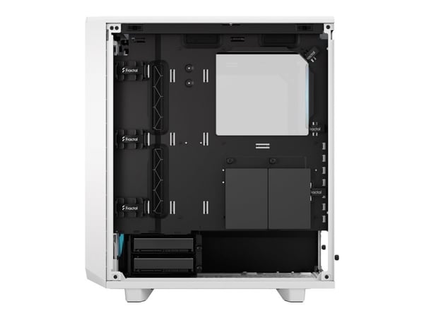 Fractal Design Meshify Meshify 2 Compact - Mid tower - ATX - sidepanel med vindu (herdet glass) - ingen strømforsyning (ATX) - hvit TG-klar fargeto...