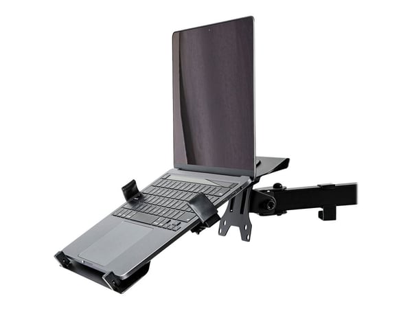 Startech VESA Laptop Tray, Adjustable Monitor Arm Laptop Tray Secures Notebooks up to 4.5kg (9.9lb), 75x75 & 100x100 VESA Holes, Ventilated, Compat...