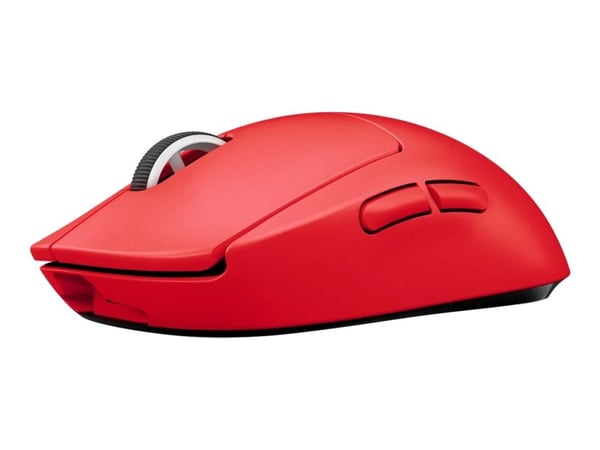 Logitech G PRO X SUPERLIGHT - Mus - optisk - 5 knapper - trådløs - LIGHTSPEED - Logitech LIGHTSPEED-modtager - rød