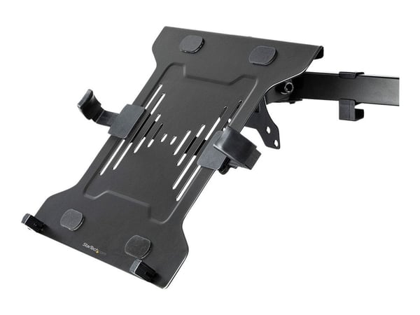 Startech VESA Laptop Tray, Adjustable Monitor Arm Laptop Tray Secures Notebooks up to 4.5kg (9.9lb), 75x75 & 100x100 VESA Holes, Ventilated, Compat...