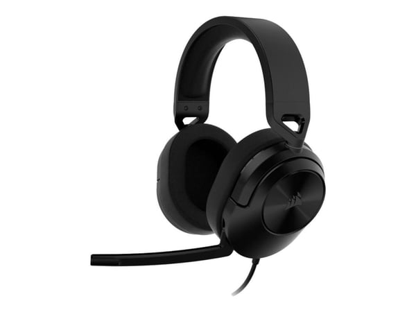 CORSAIR Gaming HS55 SURROUND - Hodesett - full størrelse - kablet - 3,5 mm jakk - karbon