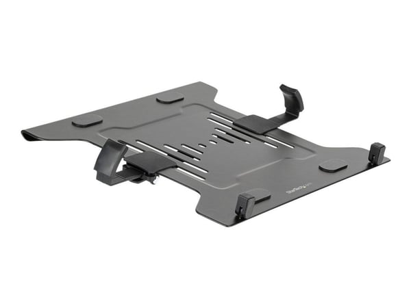 Startech VESA Laptop Tray, Adjustable Monitor Arm Laptop Tray Secures Notebooks up to 4.5kg (9.9lb), 75x75 & 100x100 VESA Holes, Ventilated, Compat...