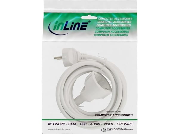 InLine 16410W, 10 m, Valkoinen, 1.5 mm², 972 g, 175 mm, 205 mm