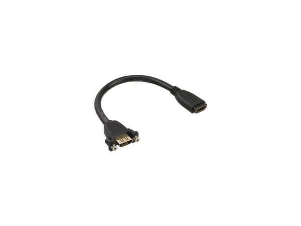 InLine 17600R, 0,2 m, HDMI Type A (Standard), HDMI Type A (Standard), Hunkjønn, Hunkjønn, Rett