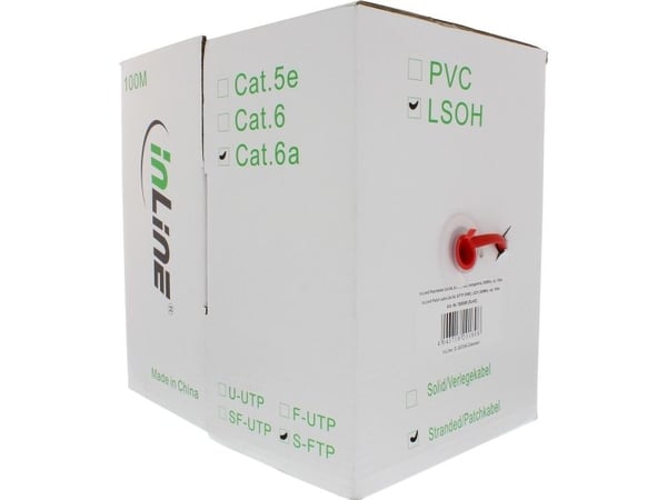 InLine Cat6A, 100m, 100m, Cat6a, S/FTP (S-STP), RJ-45, RJ-45