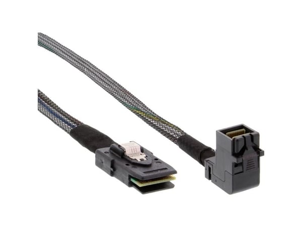 InLine Mini SAS HD 1.0m, 1 m, SFF-8087, SFF-8087, uros/naaras, musta