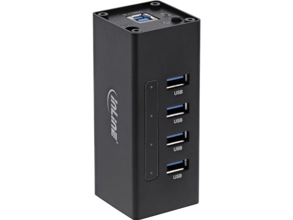 InLine 35395A, USB 3.2 Gen 1 (3.1 Gen 1) Type-A, USB 3.2 Gen 1 (3.1 Gen 1) Type-A, 5000 Mbit/s, Lajittelu, Alumiini, 50 mm