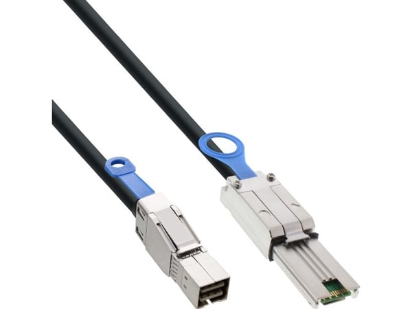 InLine 27639C, 2 m, SFF-8088, SFF-8088, Hankjønn/hankjønn, Svart, 188 g