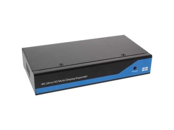 InLine 57831I, DisplayPort, 4x HDMI, Sort, Blå, 1080p, 3840 x 2160 piksler, 506 g