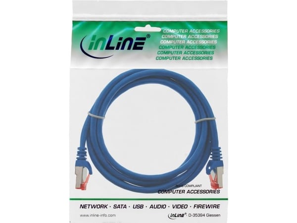 InLine 76455B, 50m, Cat6, S/FTP (S-STP), RJ-45, RJ-45