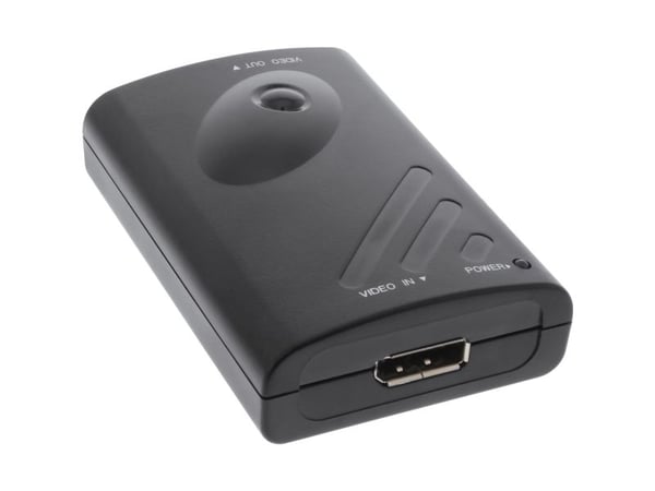 InLine 57821A, DisplayPort, 2x HDMI, Sort, 1920 x 1080 (HD 1080), 175 g, 128 mm