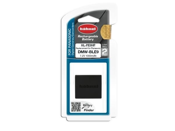 Hahnel HL-PE9HP (DMW-BLE9), 1000 mAh, 7,2 V, Lithium-Ion (Li-Ion) Hahnel HL-PE9HP (DMW-BLE9), 1000 mAh, 7,2 V, Lithium-Ion (Li-Ion)