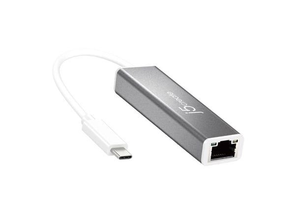 j5create JCE133G-N USB-C™ til Gigabit Ethernet-adapter, Koblet med ledninger (ikke trådløs), USB Type-C, 10,100,1000 Mbit/s, IEEE 802.3, IEEE 802.3...