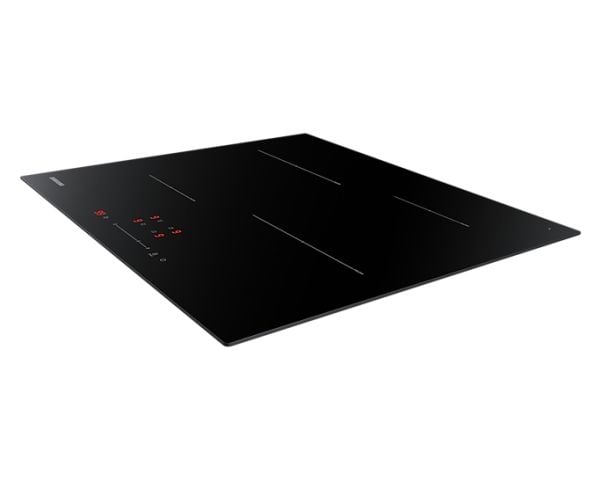 Samsung NZ64T3707A1 - Induksjonskomfyrtopp - 4 plater - Nisje - bredde: 56 cm - dybde: 49 cm - uten ramme, - med linjal - svart