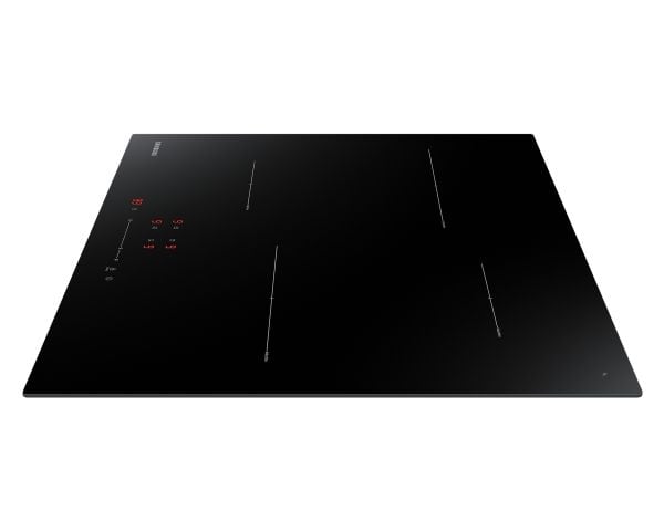 Samsung NZ64T3707A1 - Induksjonskomfyrtopp - 4 plater - Nisje - bredde: 56 cm - dybde: 49 cm - uten ramme, - med linjal - svart